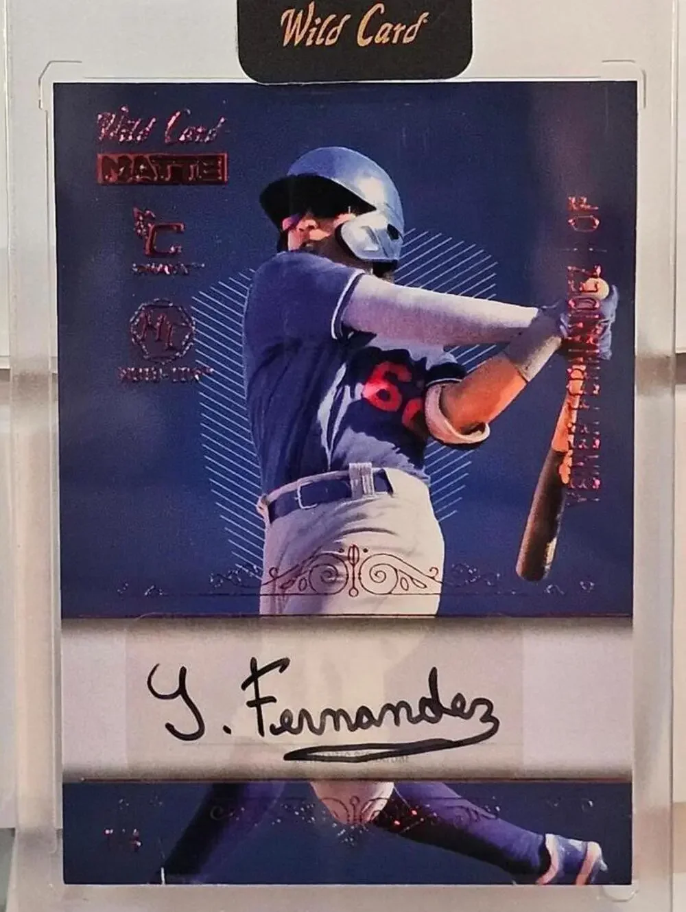 2024 Wild Card Yeiner Fernandez Autographed Baseball Card